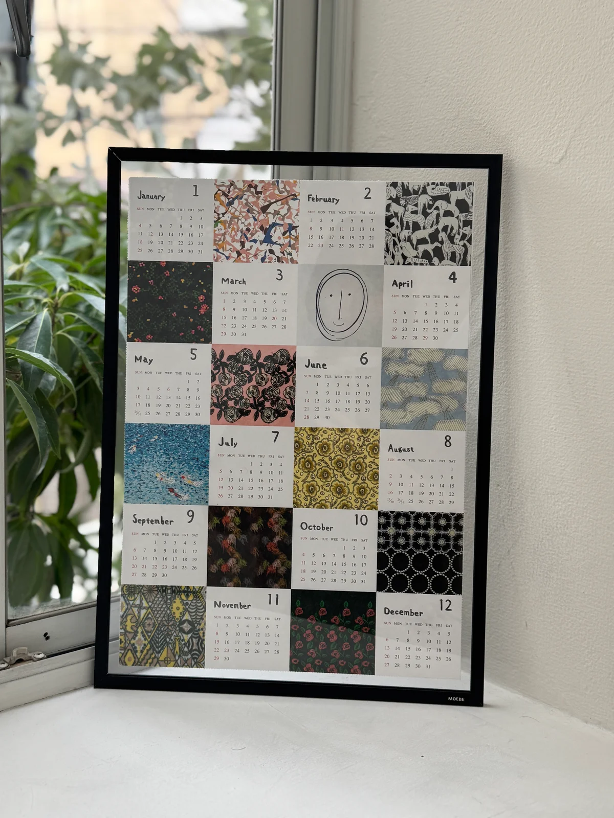 SPUR1月号付録 ミナペルホネンポスターカレンダーカレンダー面