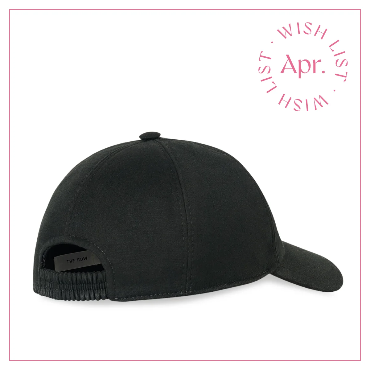 後ろから見たザ・ロウのベースボールハット