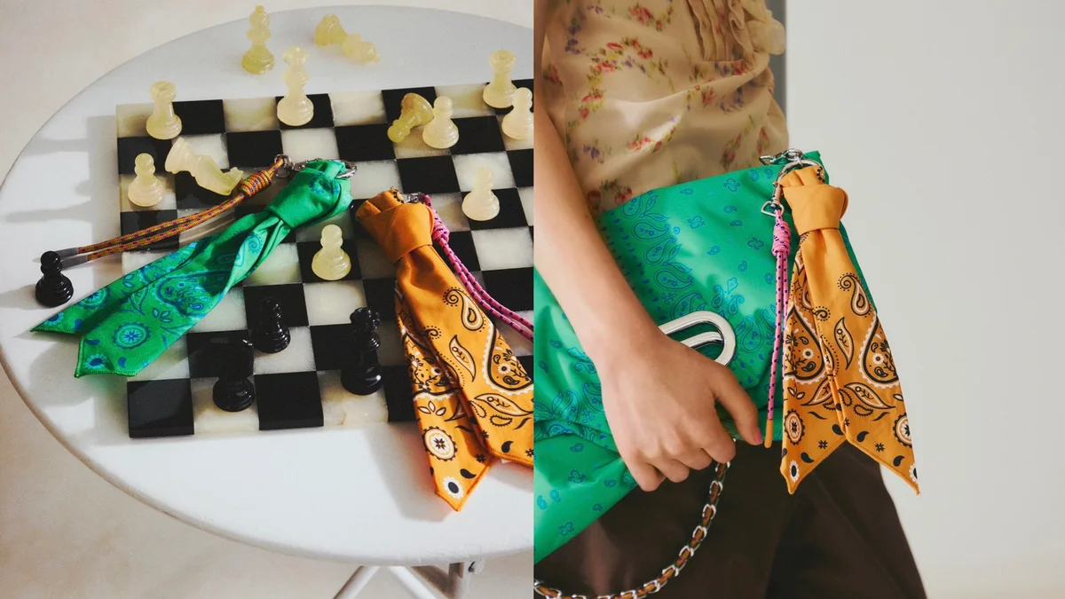 「LeSportsac Atelier(レスポートサック アトリエ)」の2026年春夏コレクションのチャーム「Bandana W/Cord Charm」の画像