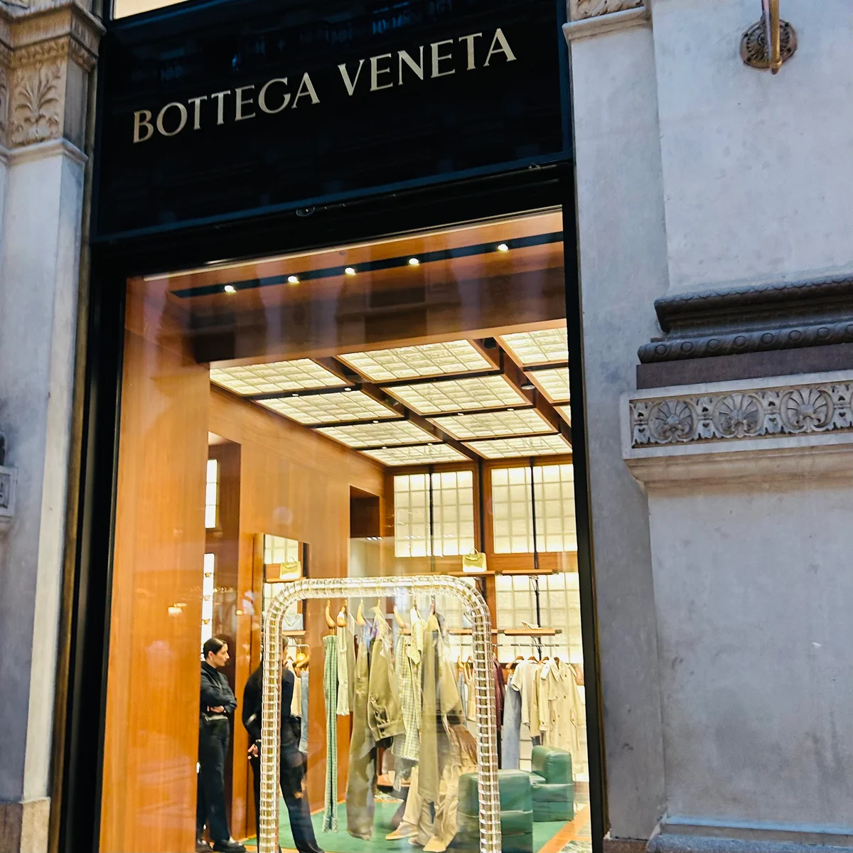 ボッテガ・ヴェネタのミラノのお店の写真
