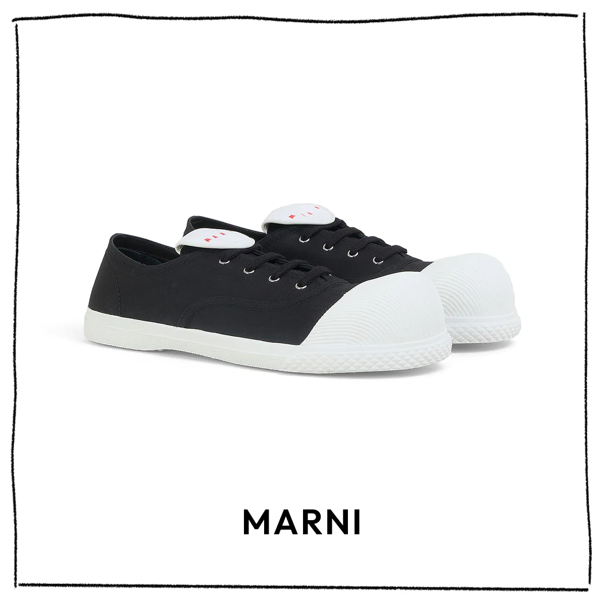 黒スニーカー　マルニ（MARNI）　シューズ〈ソール2cm〉¥106,700