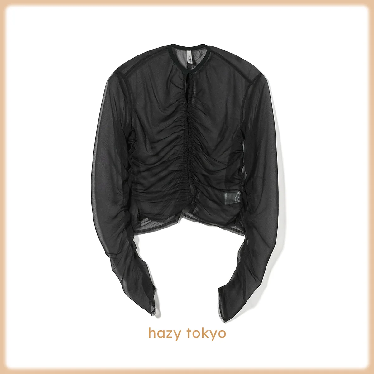 アストラット　ヘイジートウキョウ　カーディガン　ブラック　hazy tokyo