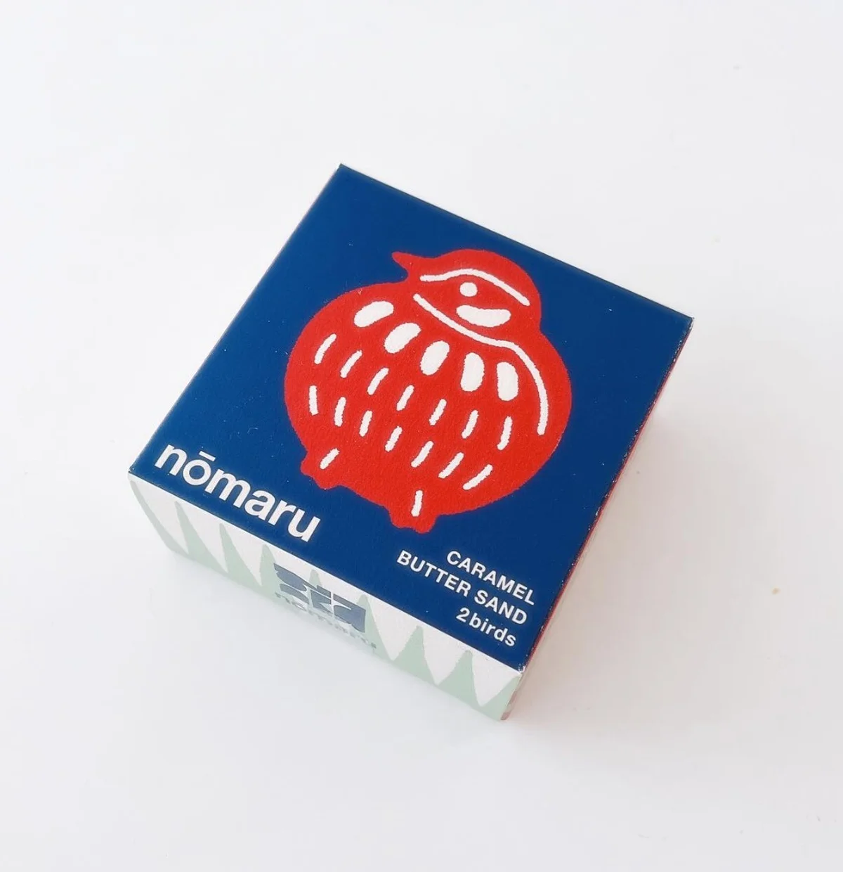 nomaru bake(ノーマルベイク)のふくらすずめバターサンドはキュートな2個入ボックスで提供! 4個入り(1,296円)のボックスもあり。