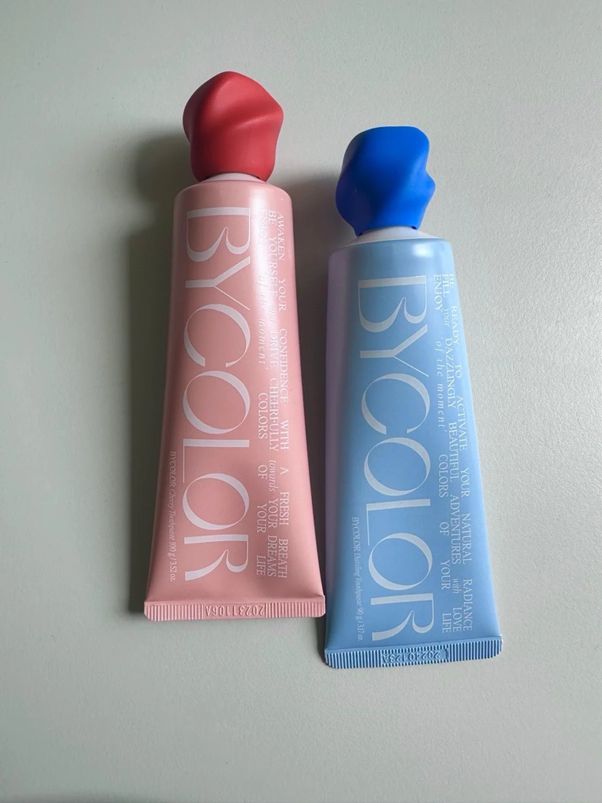 BYCOLOR TOOTHPASTE　DAZZLING(Blue) 　CHEERY(Red)