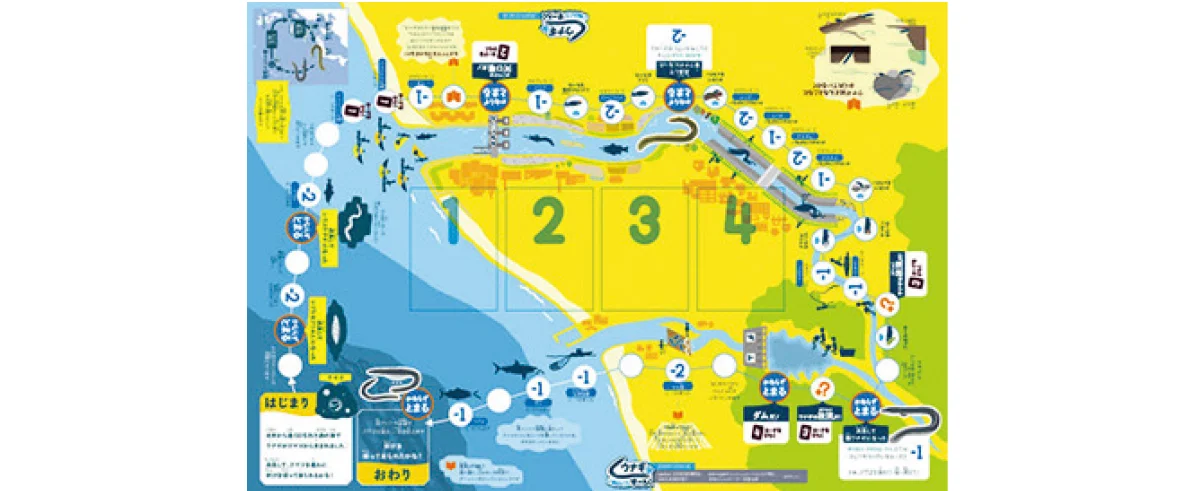 『ウナギいきのこりすごろく』