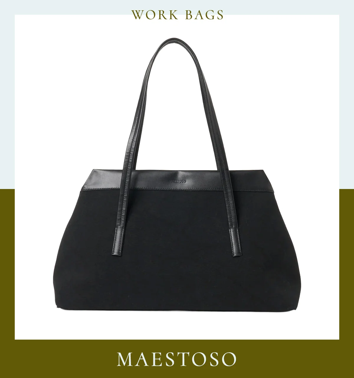 2025年秋冬バッグ 黒トートバッグ おしゃれ おすすめ レディース 通勤 マエストソ 〈H26×W45×D15cm〉¥89,100