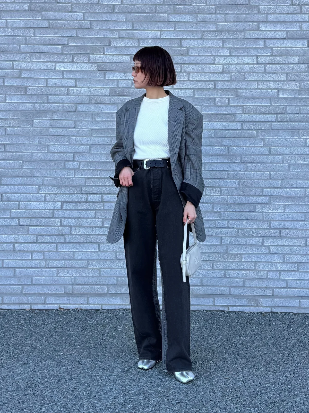 萩原美緒さんの美術館鑑賞スタイリング 