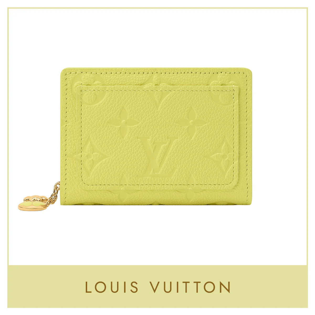 ルイ・ヴィトンの財布「ポルトフォイユ･クレア」のイエロー
