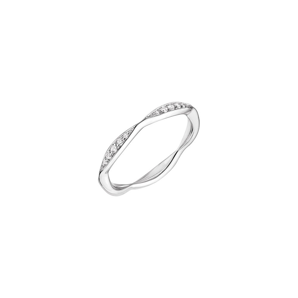 「カメリア コレクション」リング〈PT、ダイヤモンド〉¥407,000
