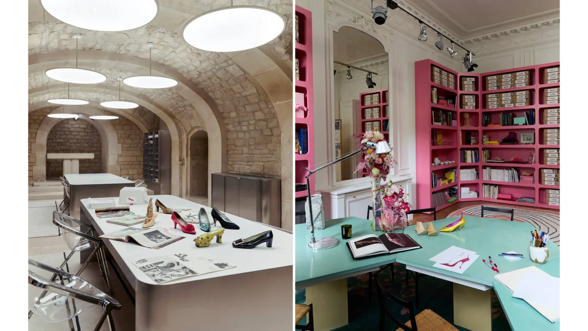「メゾン ヴィヴィエ」のアーカイブ室とゲラルド・フェローニのスタジオ
