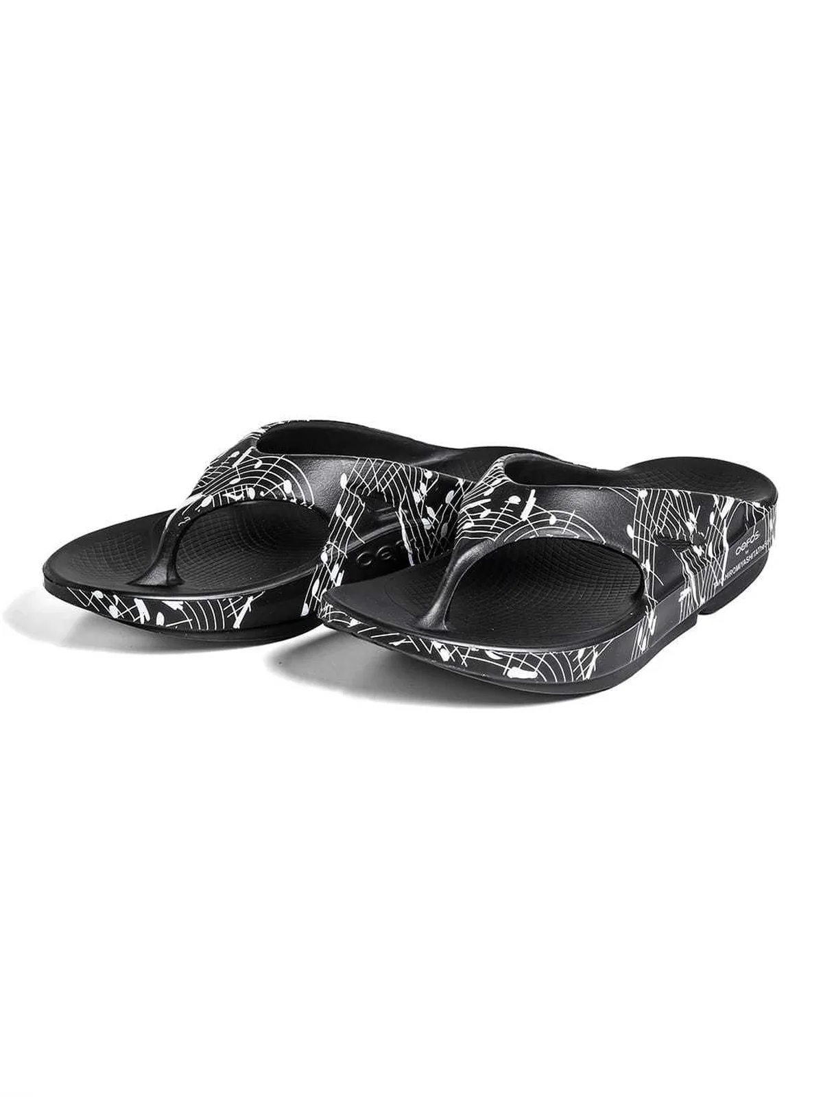 TAKAHIROMIYASHITATheSoloist.　OOFOS　ウーフォス　flip-flop.　ミュージックノート　music note　 BLACK