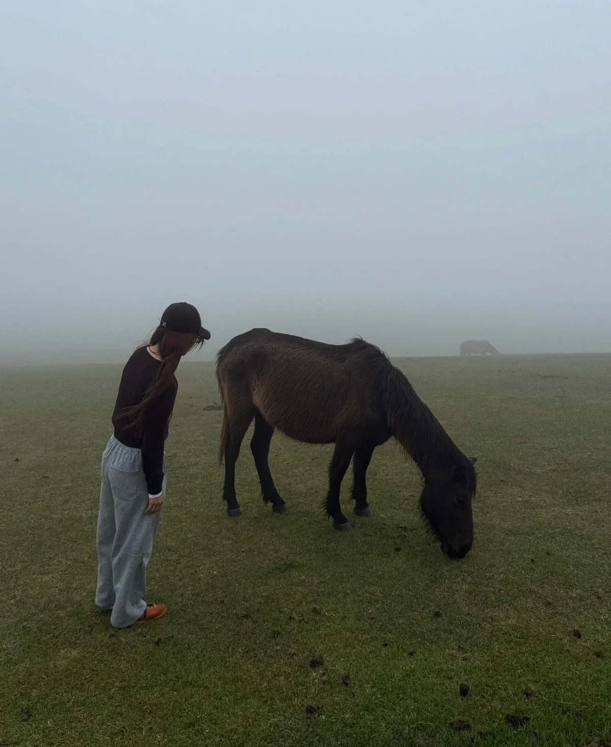 宮崎県都井岬にてカルフを着用