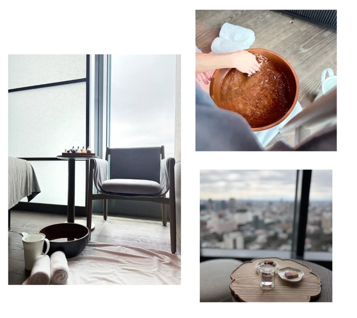 【JWマリオット・ホテル東京】スパルーム。東京を見渡せる眺望も抜群