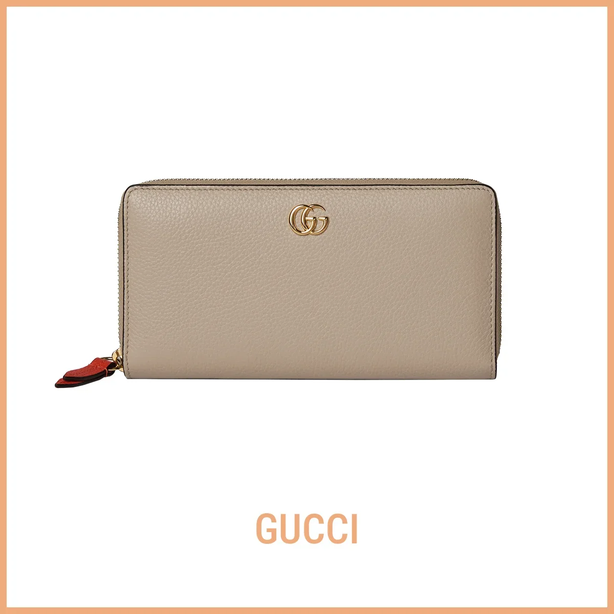 財布　グッチ「ジップアラウンドウォレット」〈H10.5×W19×D2cm〉（日本限定）￥93,500