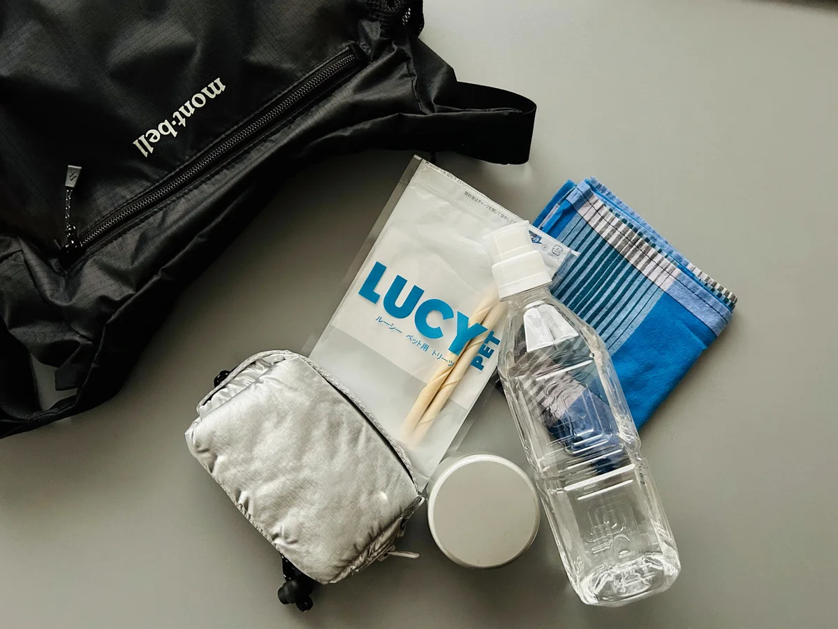 モンベルのポケッタブル ライトショルダー バッグの中身