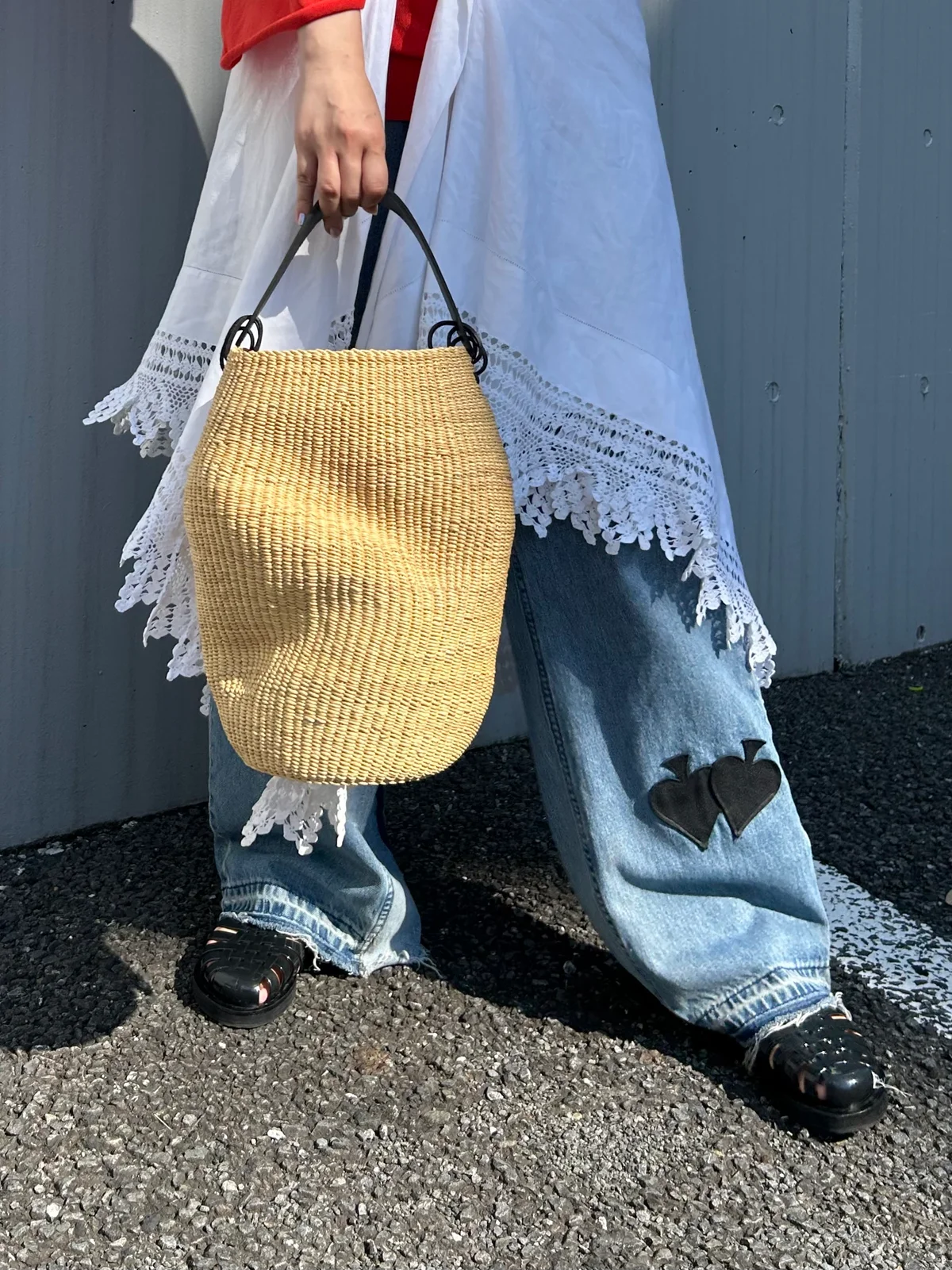 セルフスナップ　カゴバッグ　イネス ブレッサンド　INES BRESSAND