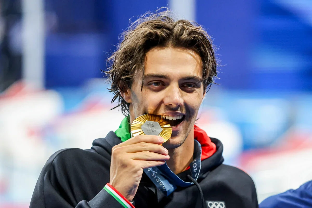 トマス・チェッコン選手　イタリア　100m背泳ぎ金メダリスト