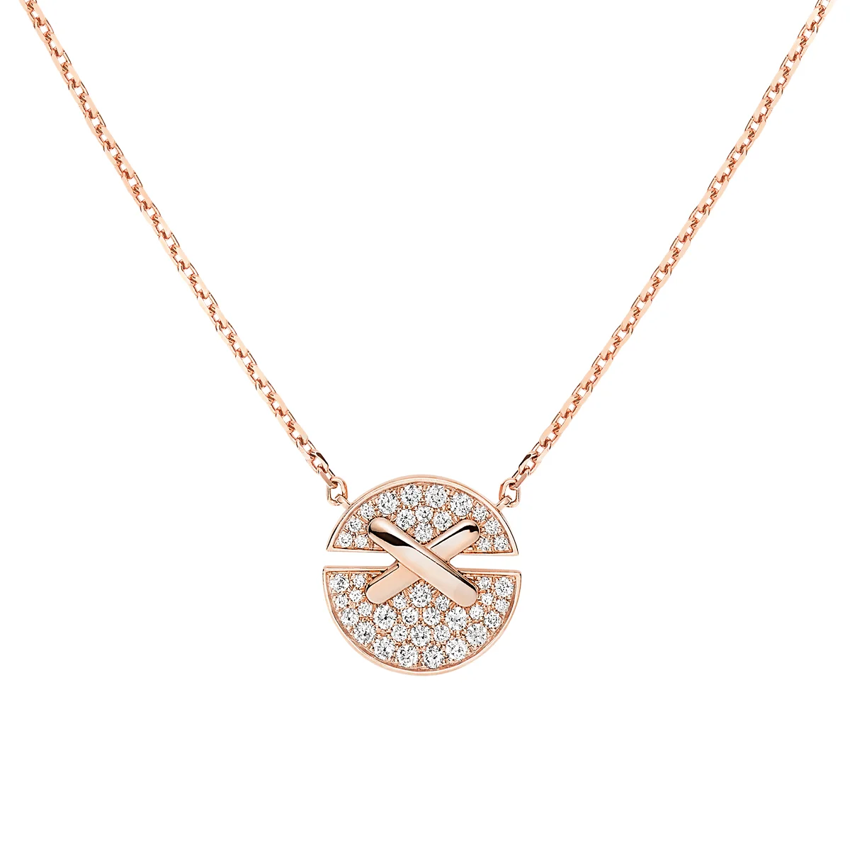 ショーメ「リアン」コレクション ジュ ドゥ リアン ハーモニー ペンダント SM〈PG、ダイヤモンド0.32ct〉￥740,300