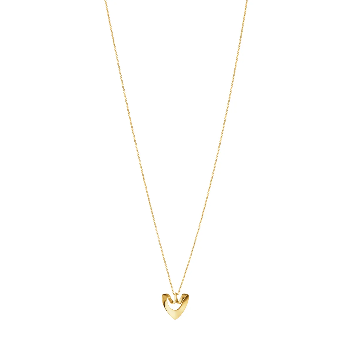 ジョージ ジェンセンのハートネックレス。ペンダント〈YG〉¥165,000