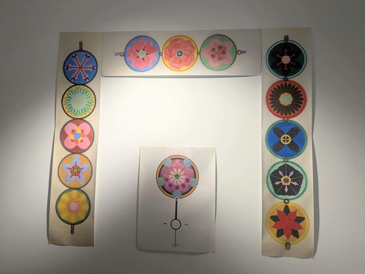 東京都庭園美術館　道念邦子　「花」のドローイング