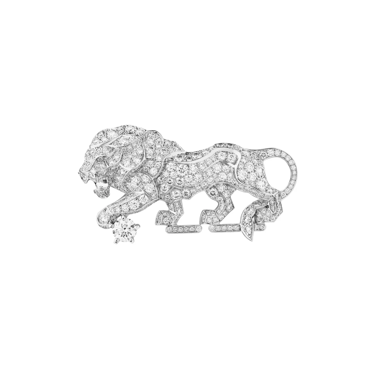 「タイムレス」ブローチ〈WG、ダイヤモンド〉¥14,300,000 ※参考価格