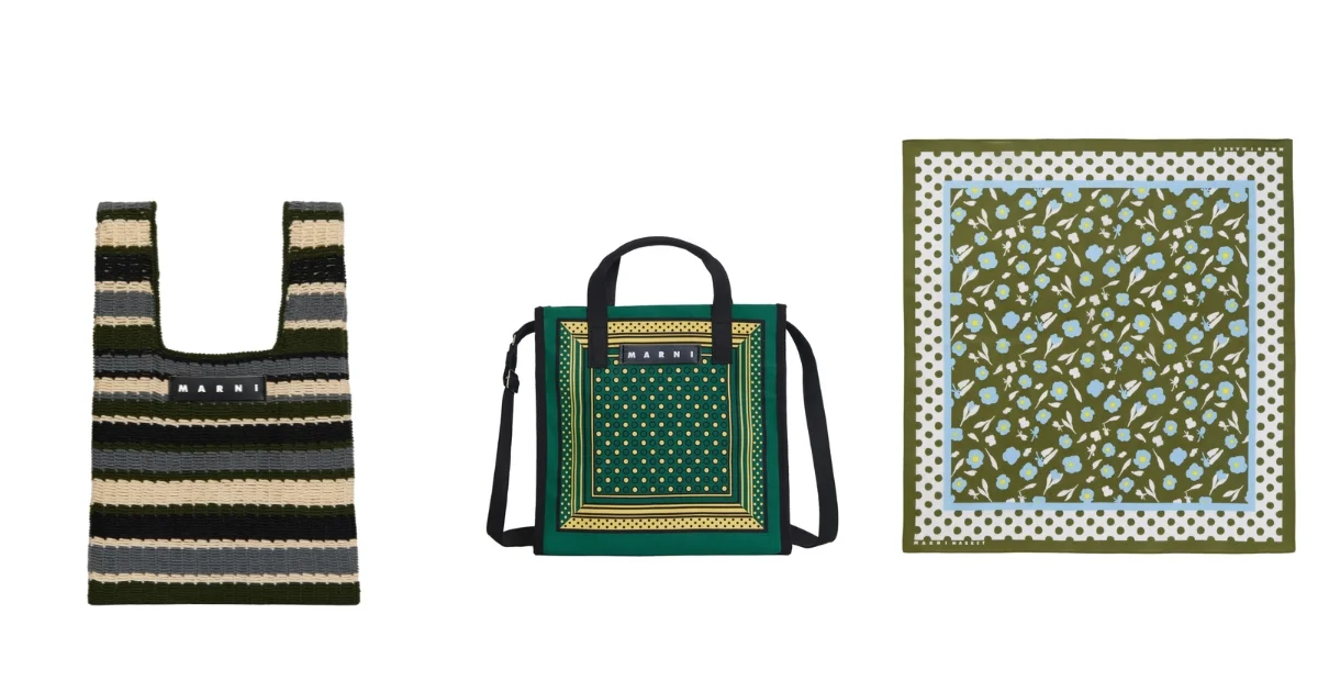マルニ マーケット 銀座三越 先行販売 ミニ フィッシュバッグ バンダナミニトート バンダナ