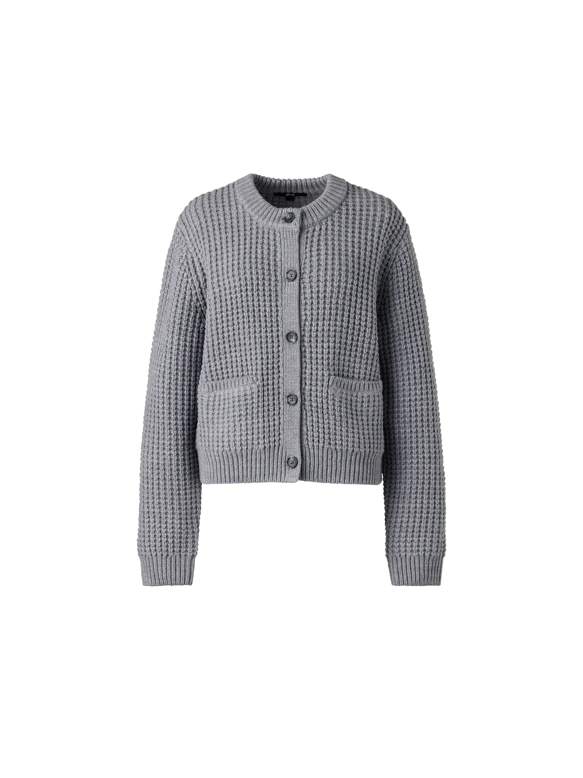 ワッフルニットクルーネックカーディガン￥4,990