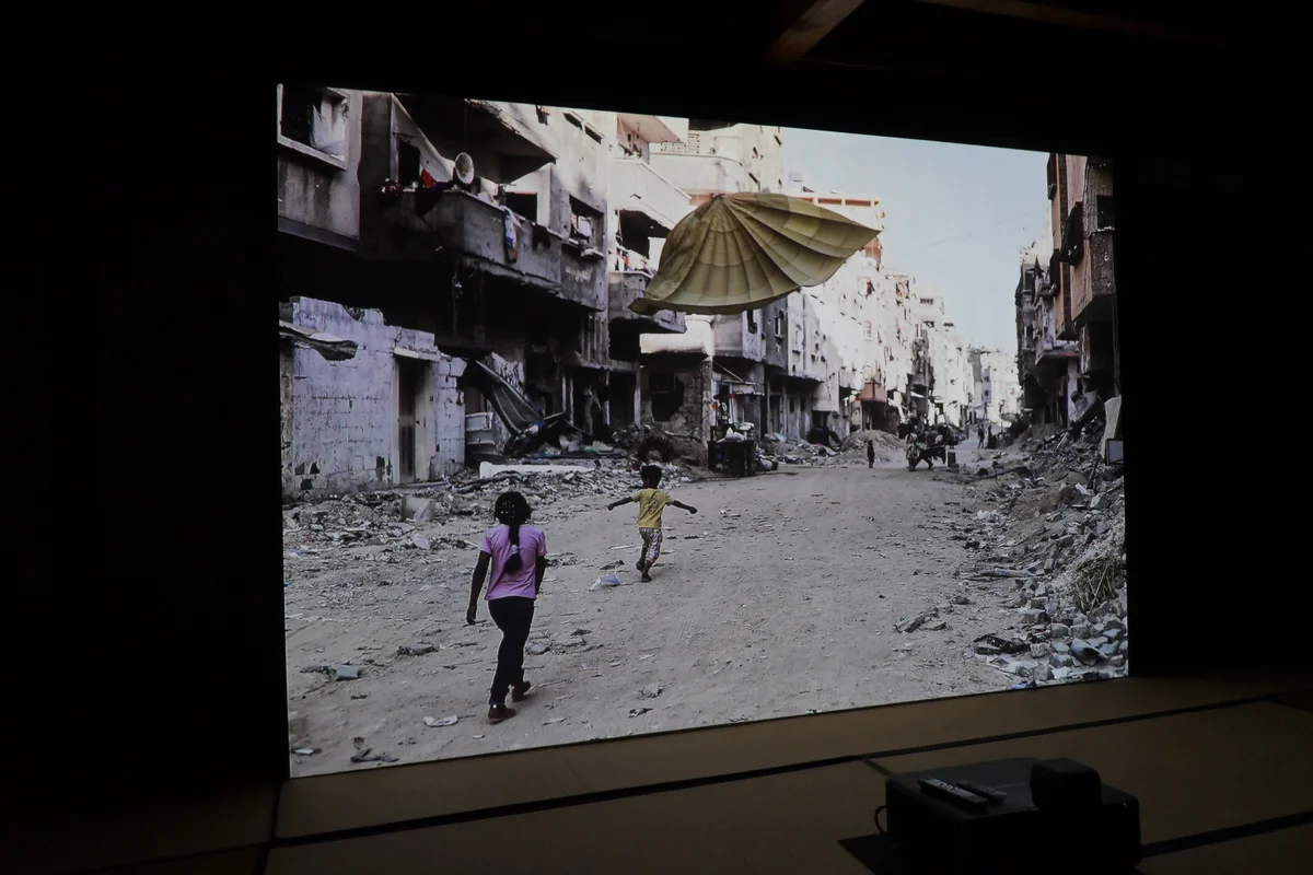 ファトマ・ハッスーナ「THE EYE OF GAZA」の展示風景