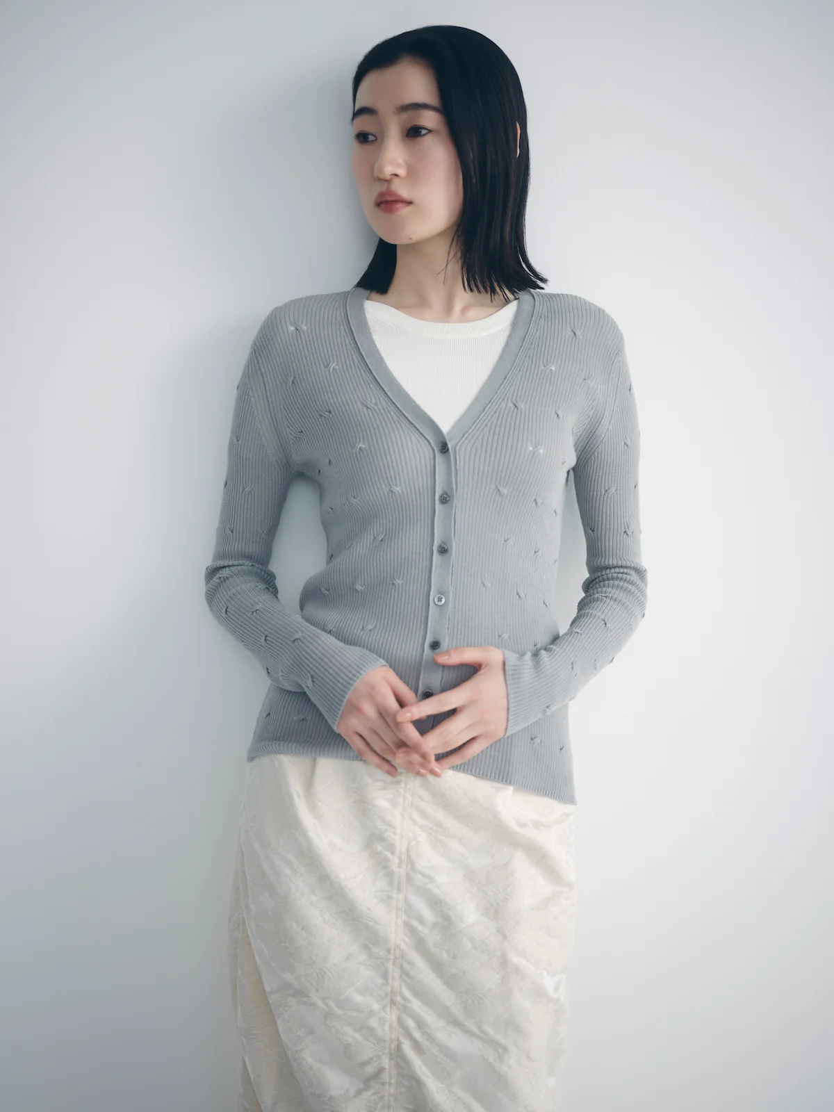 ババコのカーディガンを着用したところ