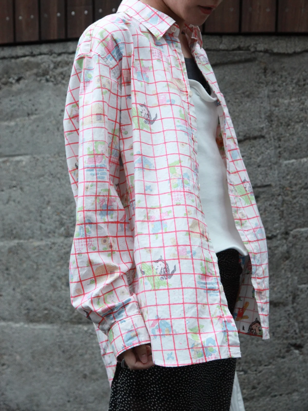 フリーランスPR 小林えりさんが着用したチェック柄のシャツ