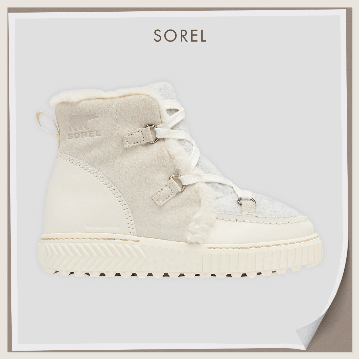 2025年秋冬新作おすすめムートンブーツ　「オーエヌエーアベニュー アルパインブーツウォータープルーフ」〈ヒール4cm〉¥18,700