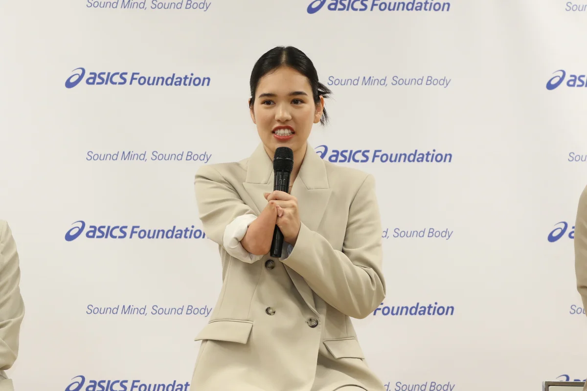 アシックスのブランドアンバサダーであり競泳パラリンピアンの一ノ瀬メイさん