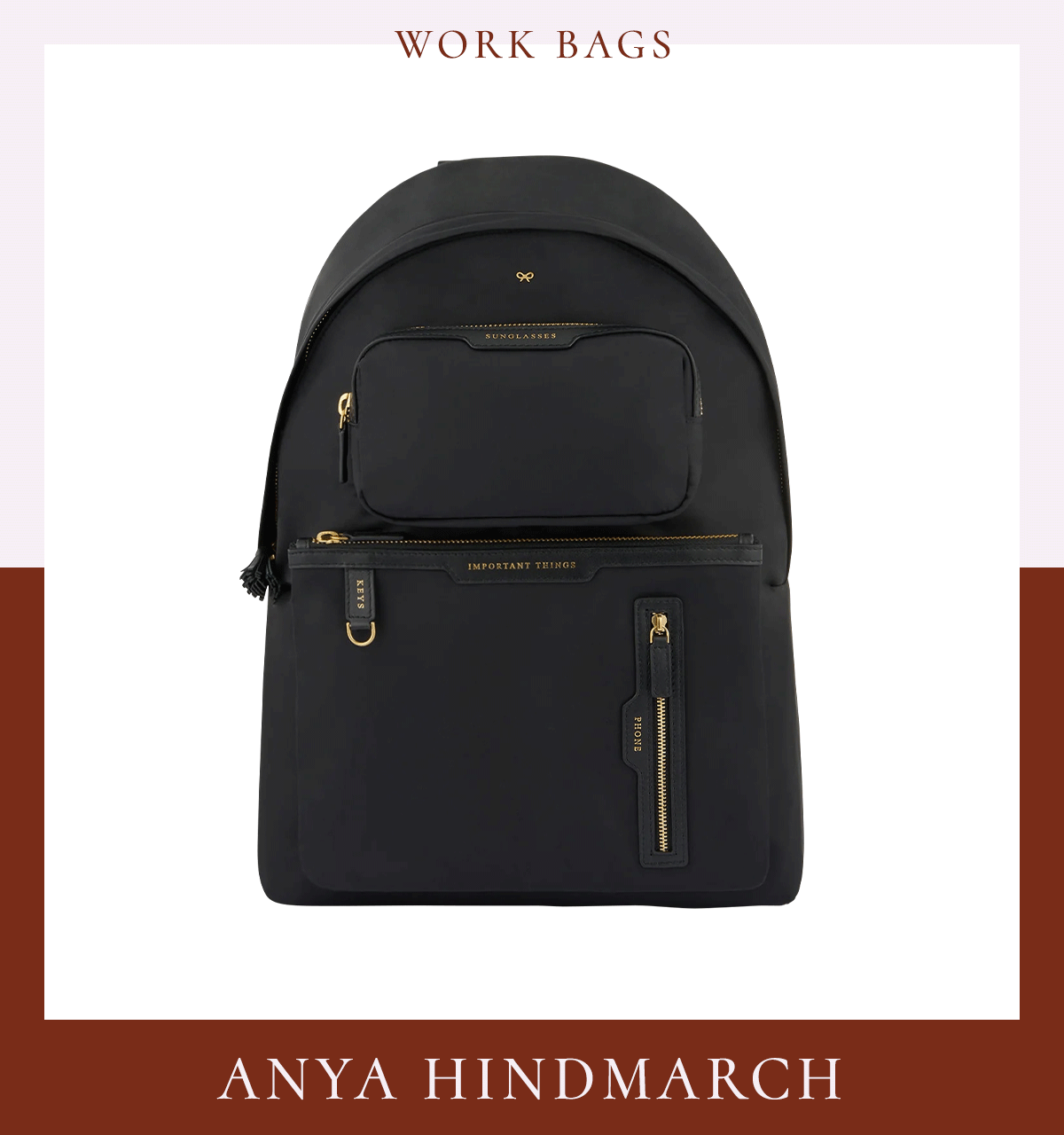 アニヤ・ハインドマーチ　バックパック〈H43.5×W28×D12cm〉￥113,300