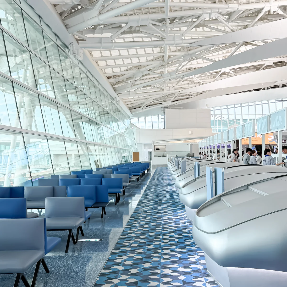 羽田空港第2ターミナル国際線チェックインカウンター