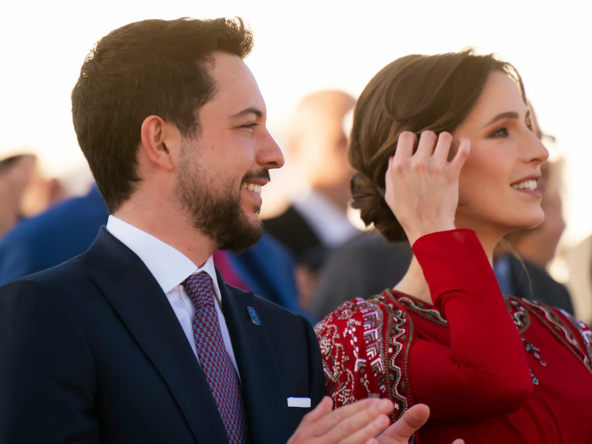フセイン皇太子、ラジワ皇太子妃