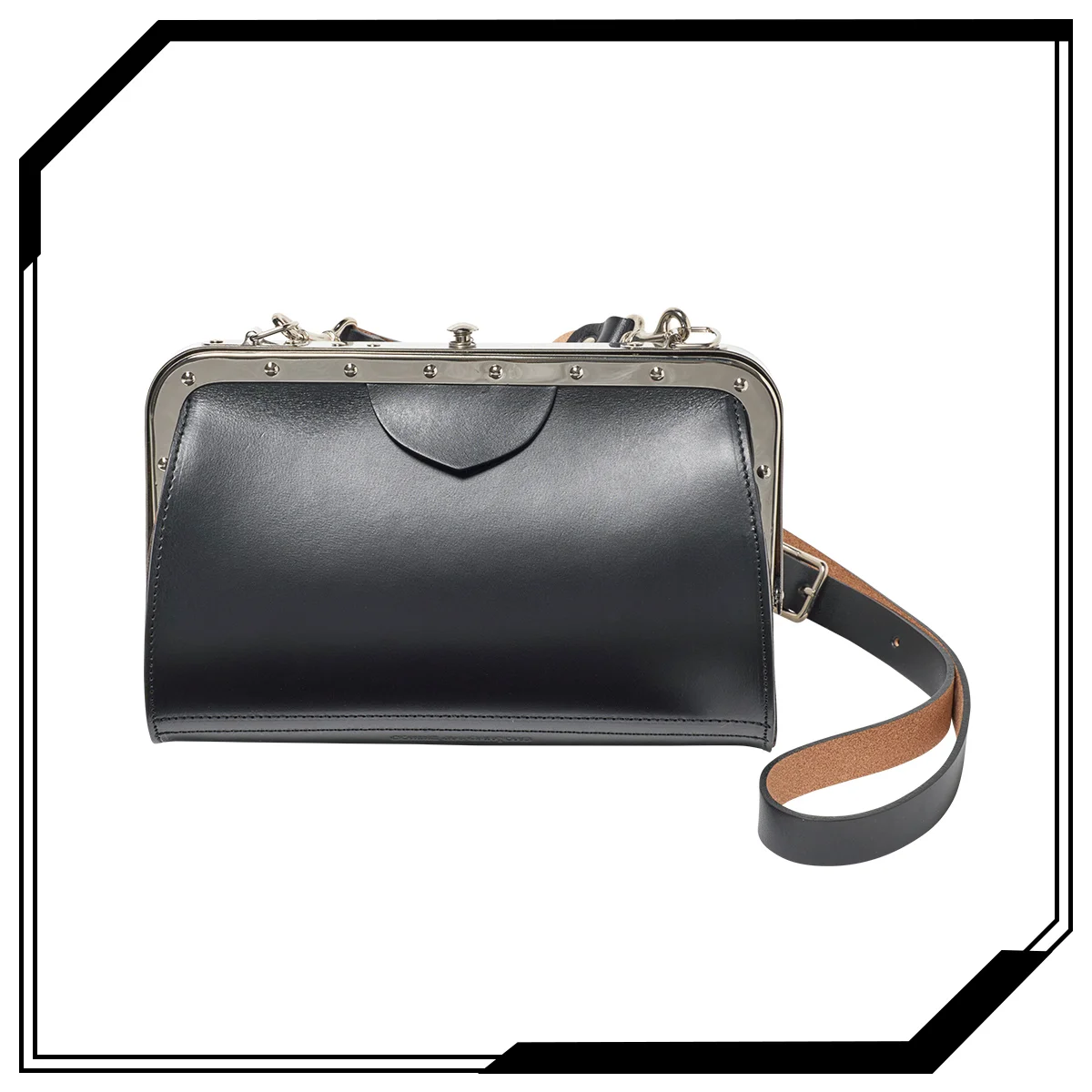 コム デ ギャルソンの車掌バッグ 黒