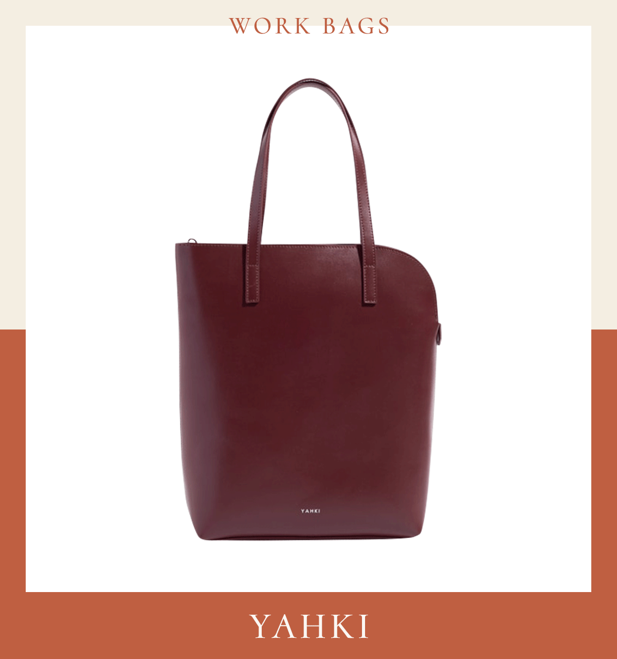 通勤バッグ　おしゃれ　レディース　ヤーキ　〈H34×W27×D8.5cm〉￥37,400