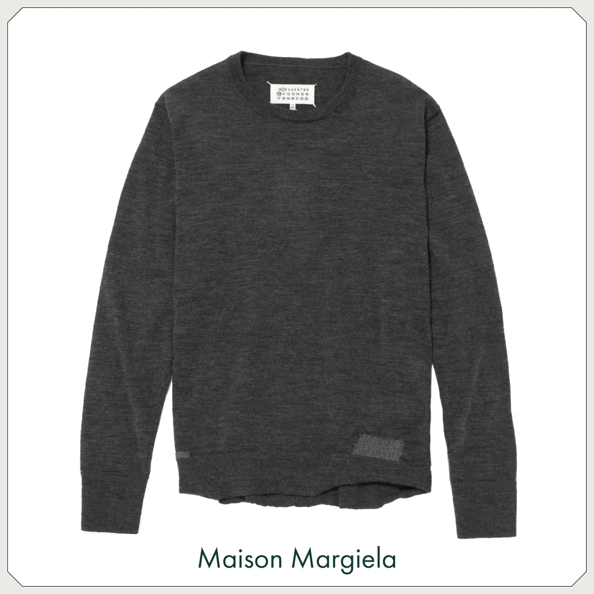 メゾン マルジェラ Maison Margiela　グレー　ニット