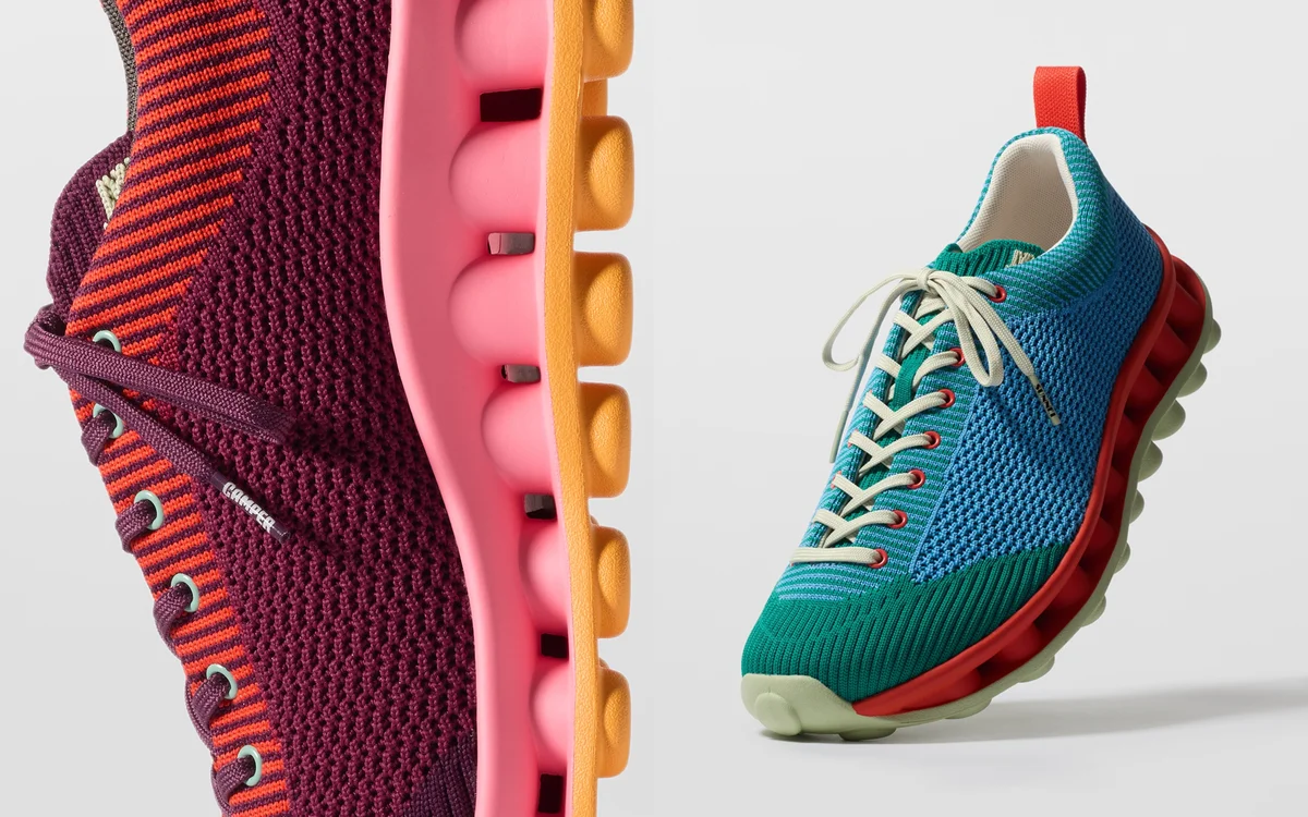 カンペールとスンネイの第4弾コラボレーションスニーカーの画像