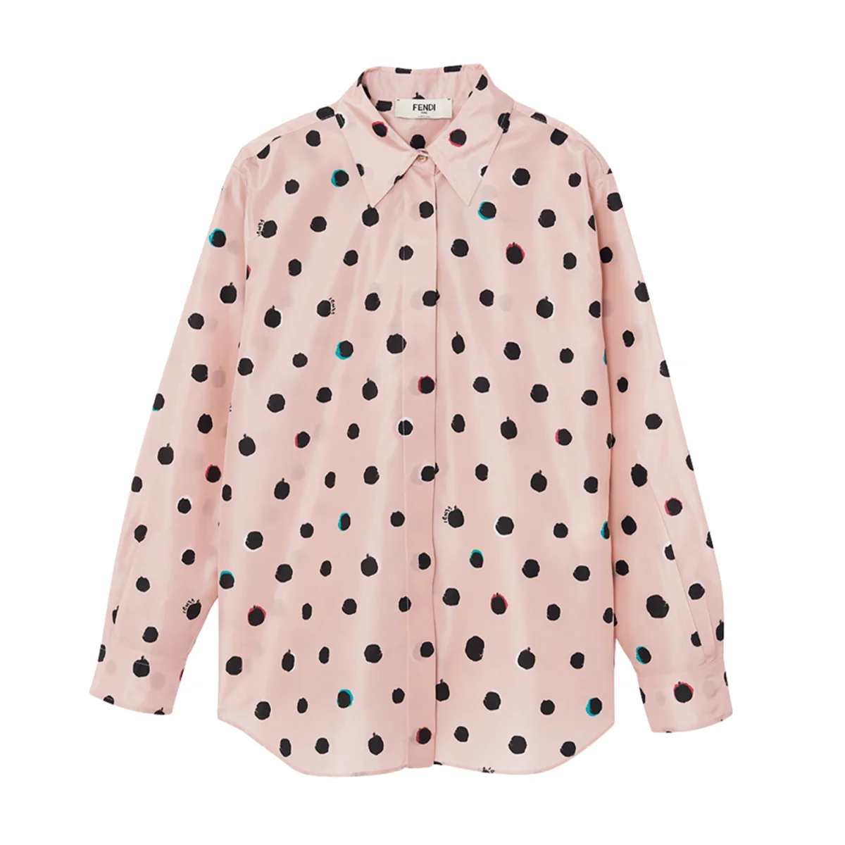 フェンディのドット柄のシャツ