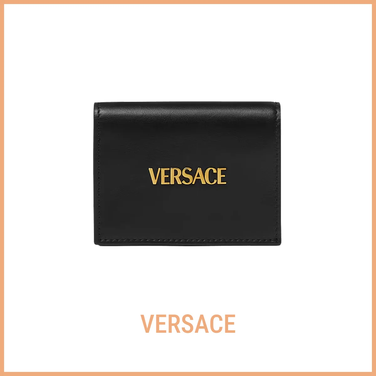 財布　ヴェルサーチェ「二つ折りウォレット」〈H8×W11×D3cm〉¥68,200