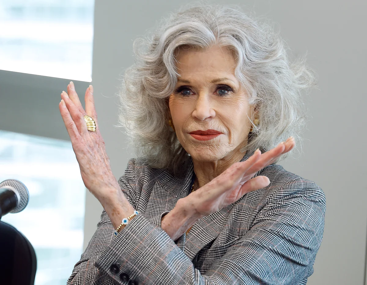 国連のイベントに出席したジェーン・フォンダ