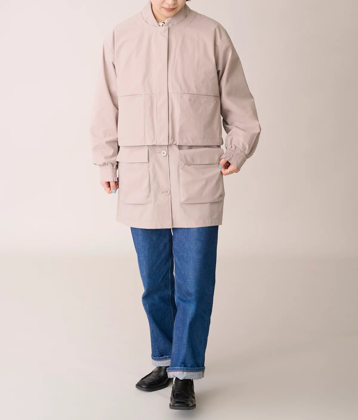 エアロクラスターポケットベスト ¥2,500、エアロクラスターポケットブルゾン ¥1,900/ワークマン