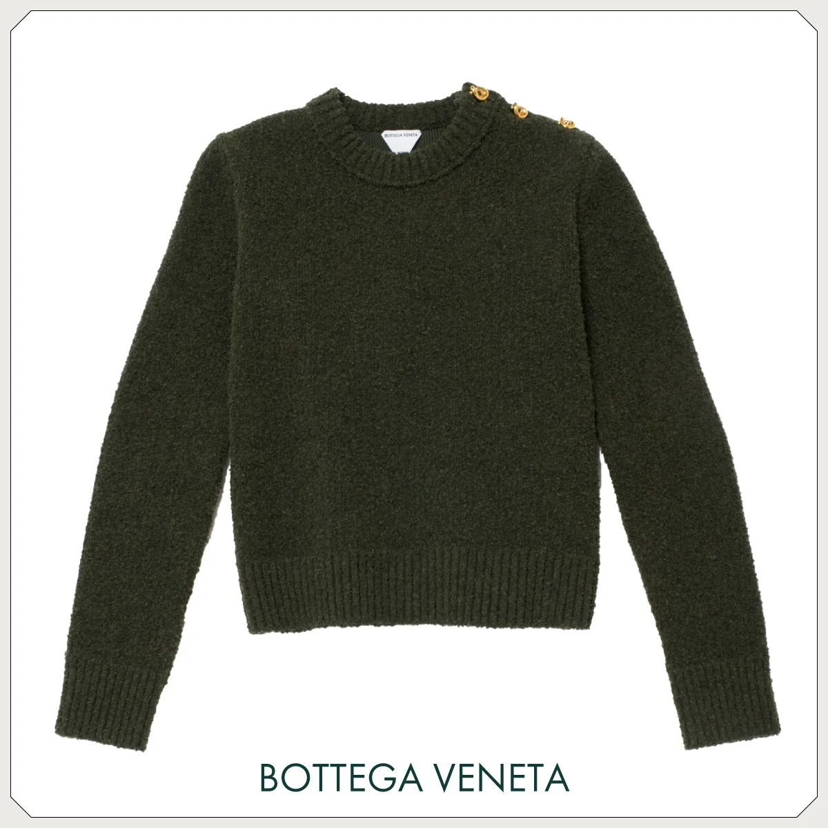 BOTTEGA VENETA ボッテガヴェネタ　ニット　ダークグリーン