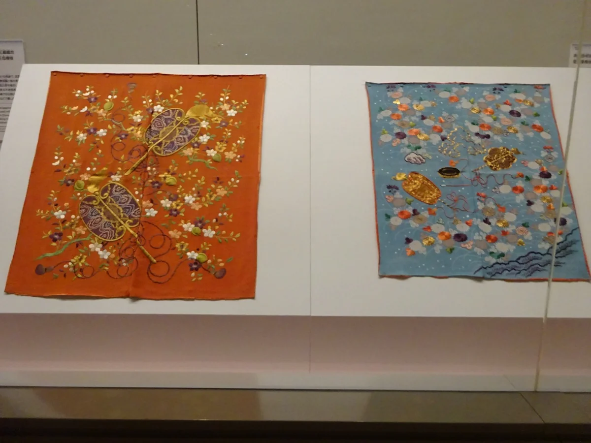 特別展「江戸 大奥」　「刺繍掛袱紗」　徳川綱吉