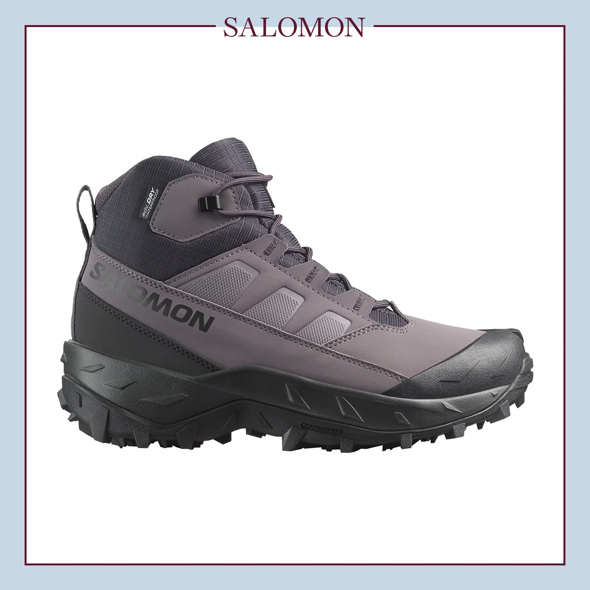 2026年冬におすすめのスノーブーツ（レディース）　サロモン　「クロストラック ウォータープルーフ」〈ソール3.9cm〉¥26,400