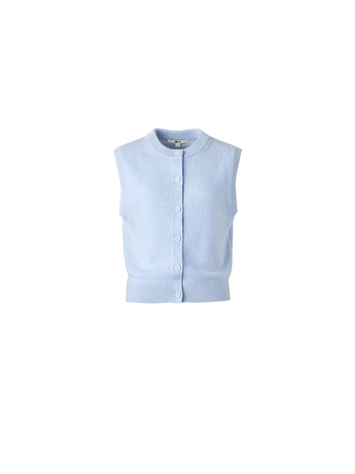 カシミヤクルーネックショートベスト￥8,990