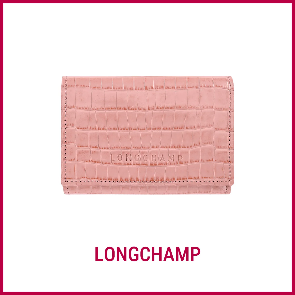 財布　ロンシャン「Longchamp Pocket コンパクトウォレット」〈H7.5×W10.5×D3.5cm〉￥44,000