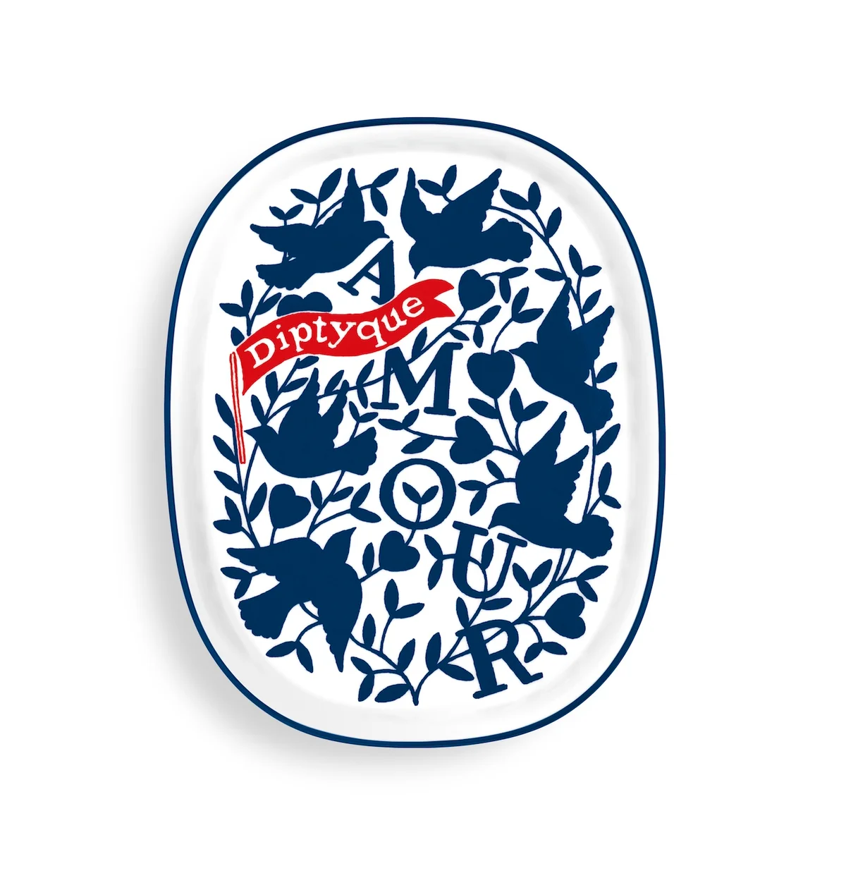 ディプティック トレイ オーバル - ブルーハート -