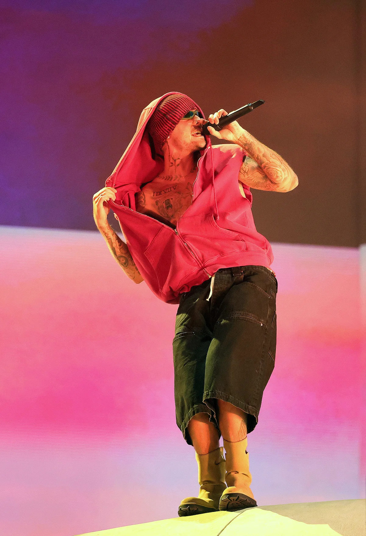 コーチェラ2026のステージに登場したジャスティン・ビーバー